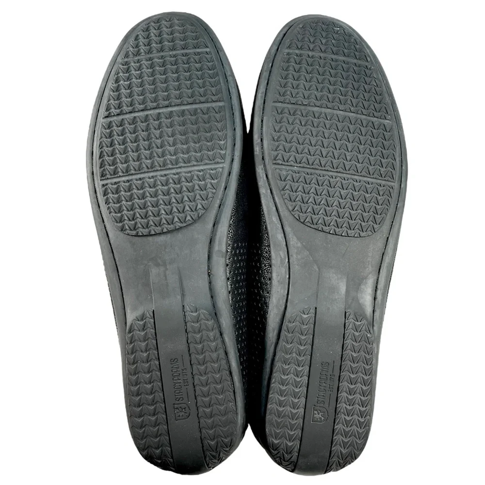 Stacy Adams | Corby Moc Toe Saddle Slip On Black Loafer | Men’s 12 M‎
